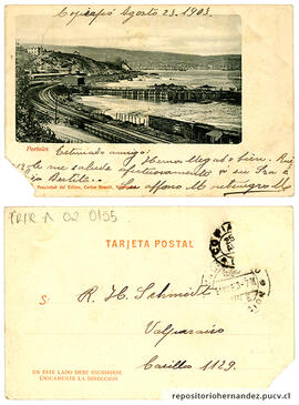 Postal Estación Portales - Valparaíso