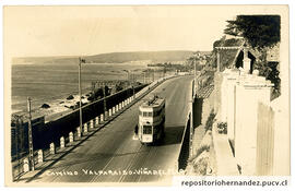 Postal Camino Valparaíso-Viña - Viña del Mar