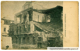 Postal Calle G.Bustamante después del terremoto de 1906 - Valparaíso