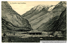 Postal La Guadia vieja Cordillera - Los Andes