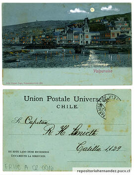 Postal puerto - Valparaíso