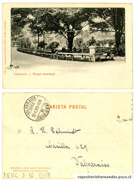 Postal Parque Municipal - Valparaíso