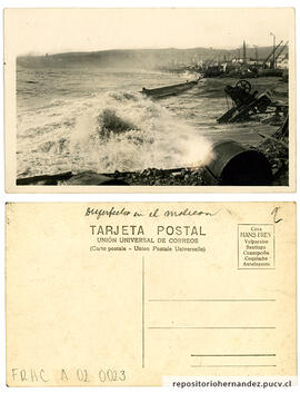 Postal Marejadas en Valparaíso 2 - Valparaíso
