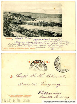 Postal Caleta Portales - Valparaíso