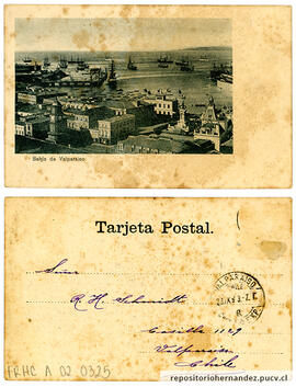 Postal Bahía de Valparaíso - Valparaíso